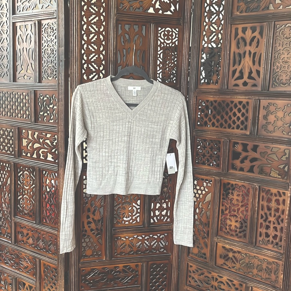 NWT BP Raegan Rib Crop Sweater